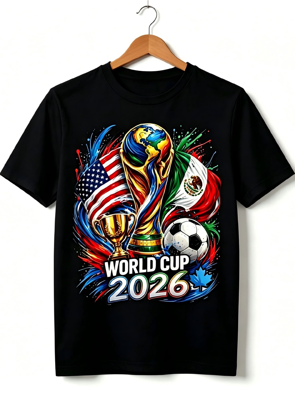 World Cup 2026 Shirt USA Canada Mexico Soccer Fan Womens Mens T-shirt Unisex